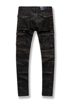 Load image into Gallery viewer, SEAN - CARBON CARGO DENIM (BLACK COPPER WASH)