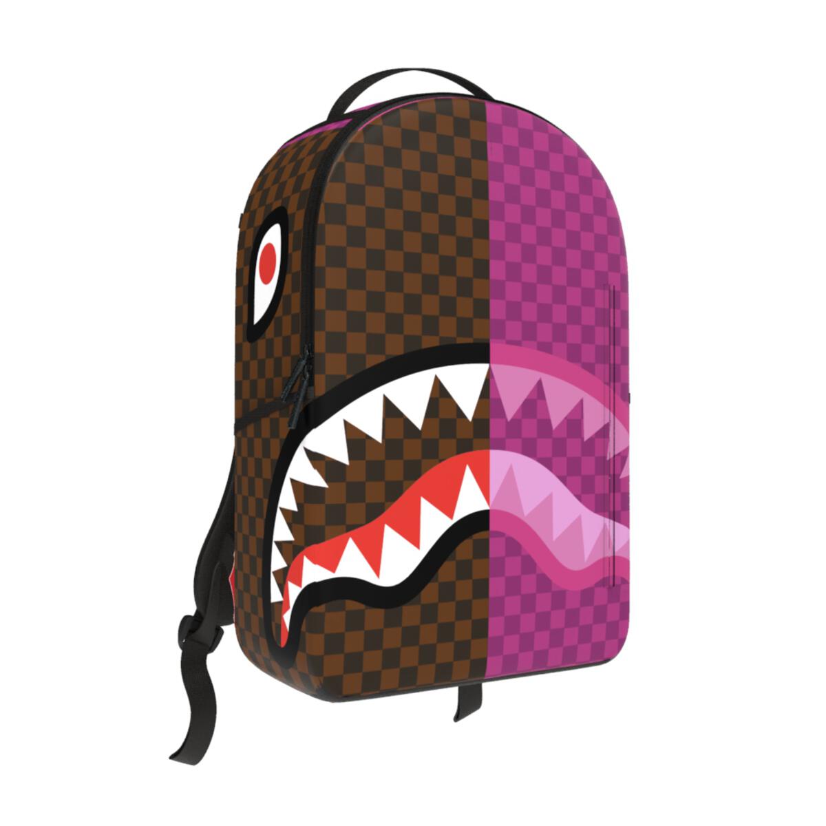 SPLIT SIP PINK CHECK DLXSV BACKPACK