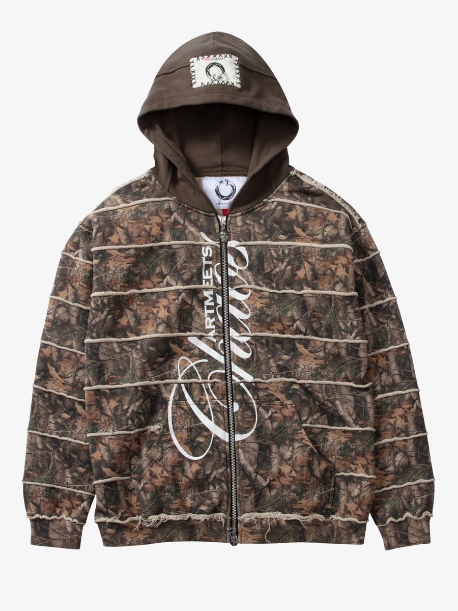 22 ZIP CAMO HOODIE