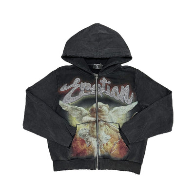 Black "Rhinestone" Hoodie