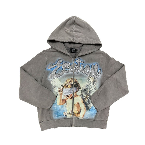 Grey “Rhinestone“ Hoodie