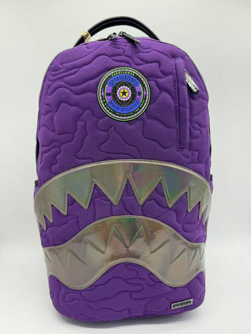 AI QUILTED IRIDESCENT BACKPACK
