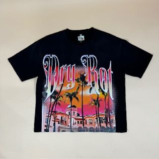 DRY ROT STASH HOUSE TEE BLACK