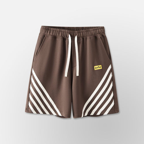 Relax Striped Shorts - Brown
