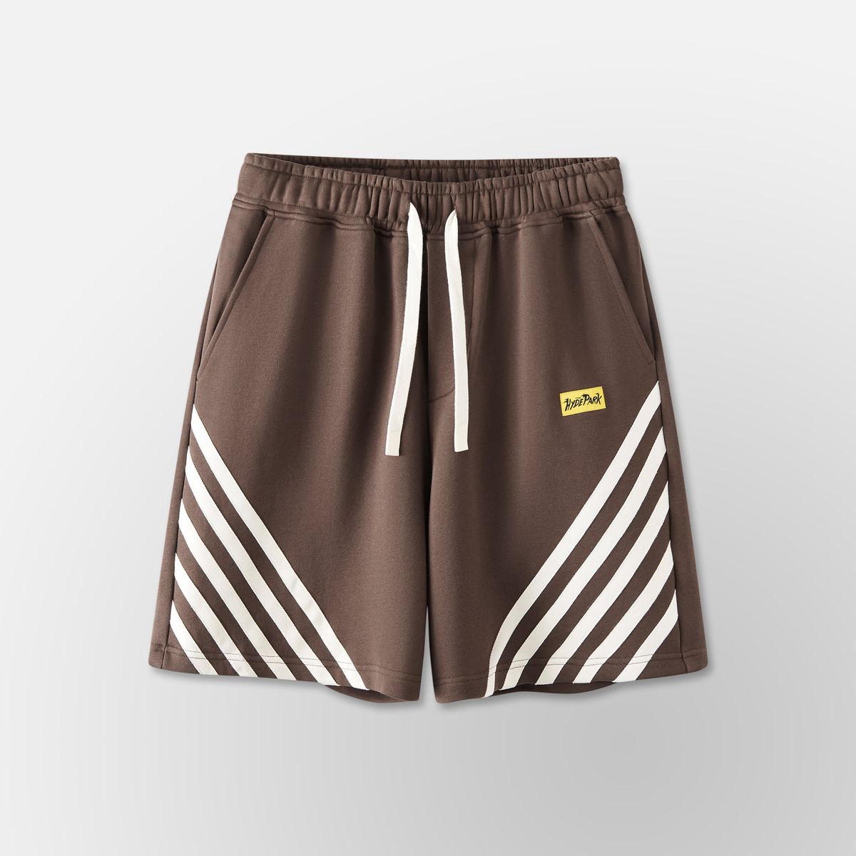 Relax Striped Shorts - Brown