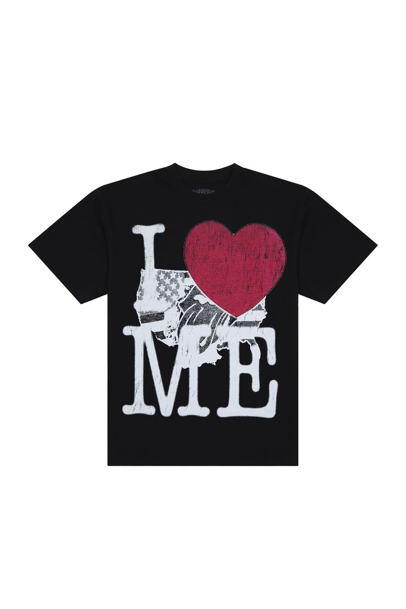 LOVE ME - LIMO BLACK - OVERSIZED BOX S/S TEE