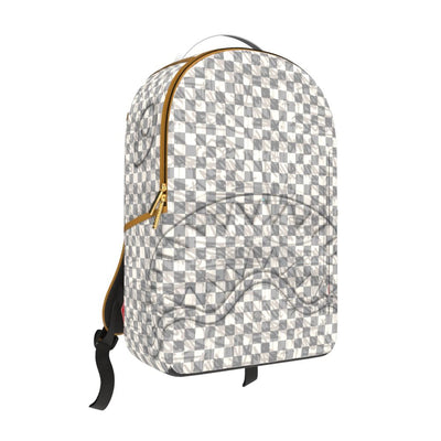 GRAFF EMBOSSED CREAM CHECK BACKPACK