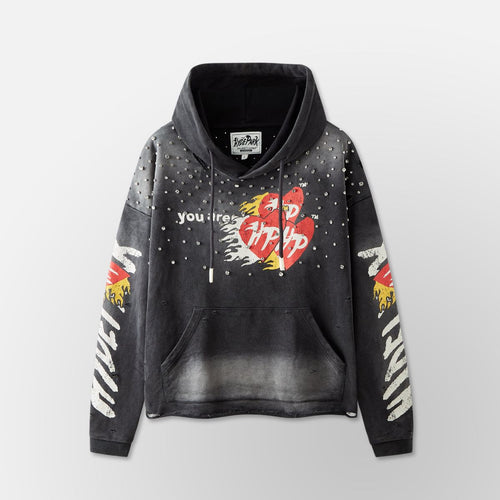 Easy Does It Hoodie 2.0 - Black/Red