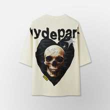 Load image into Gallery viewer, Power Skull Camo Heart - Black/Cream

