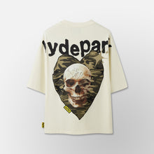 Load image into Gallery viewer, Power Skull Camo Heart - Green/Cream
