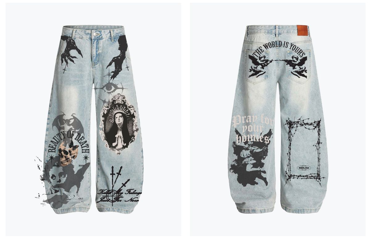 Beauty Of Death Baggy Jean