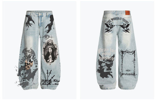 Beauty Of Death Baggy Jean