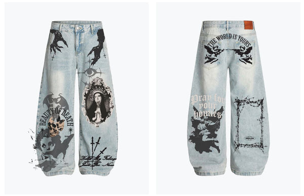Beauty Of Death Baggy Jean