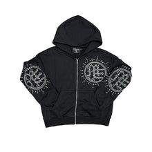 Load image into Gallery viewer, ‘Eclipse’ Black Rhinestone Hoodie
