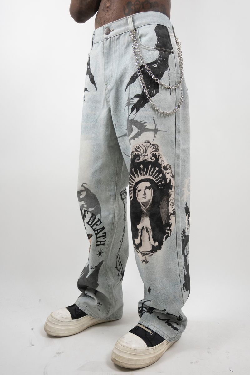 Beauty Of Death Baggy Jean