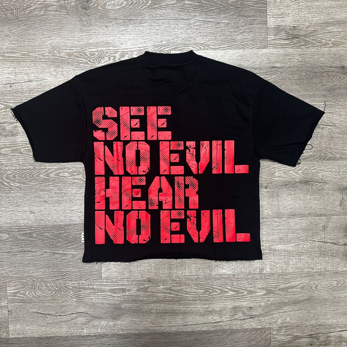 "SAINTS" F-TERRY CROPPED T-SHIRT