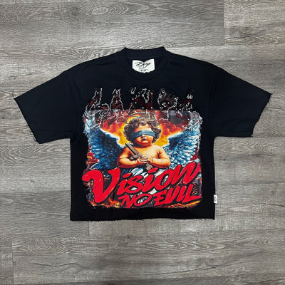 "SAINTS" F-TERRY CROPPED T-SHIRT