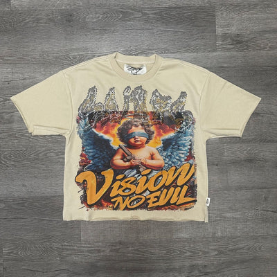 "SAINTS" F-TERRY CROPPED T-SHIRT