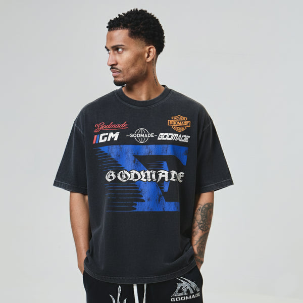 7 SPEED TEE WASHED BLACK