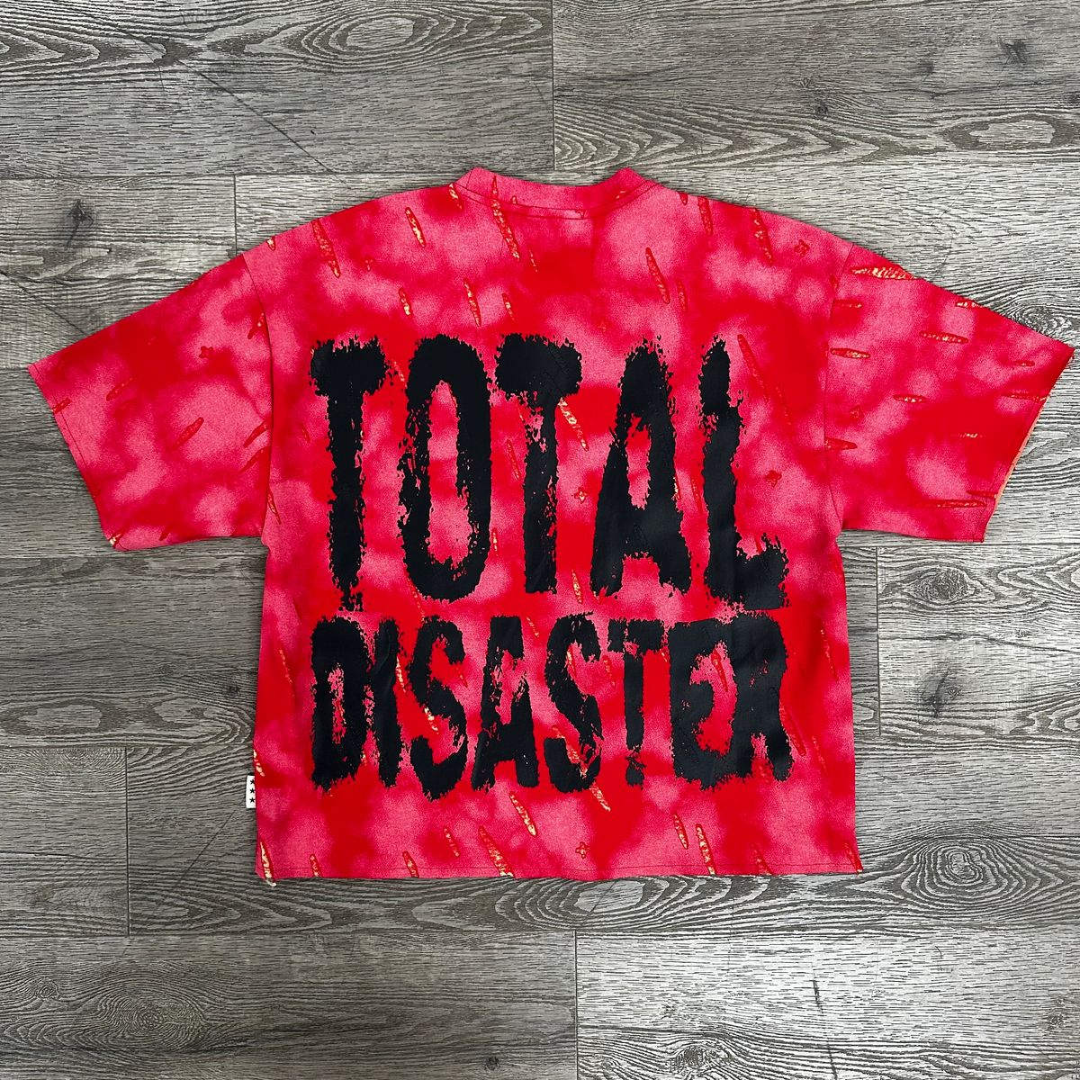 "SAINT" DOUBLE SIDE CROPPED T-SHIRT(Red)