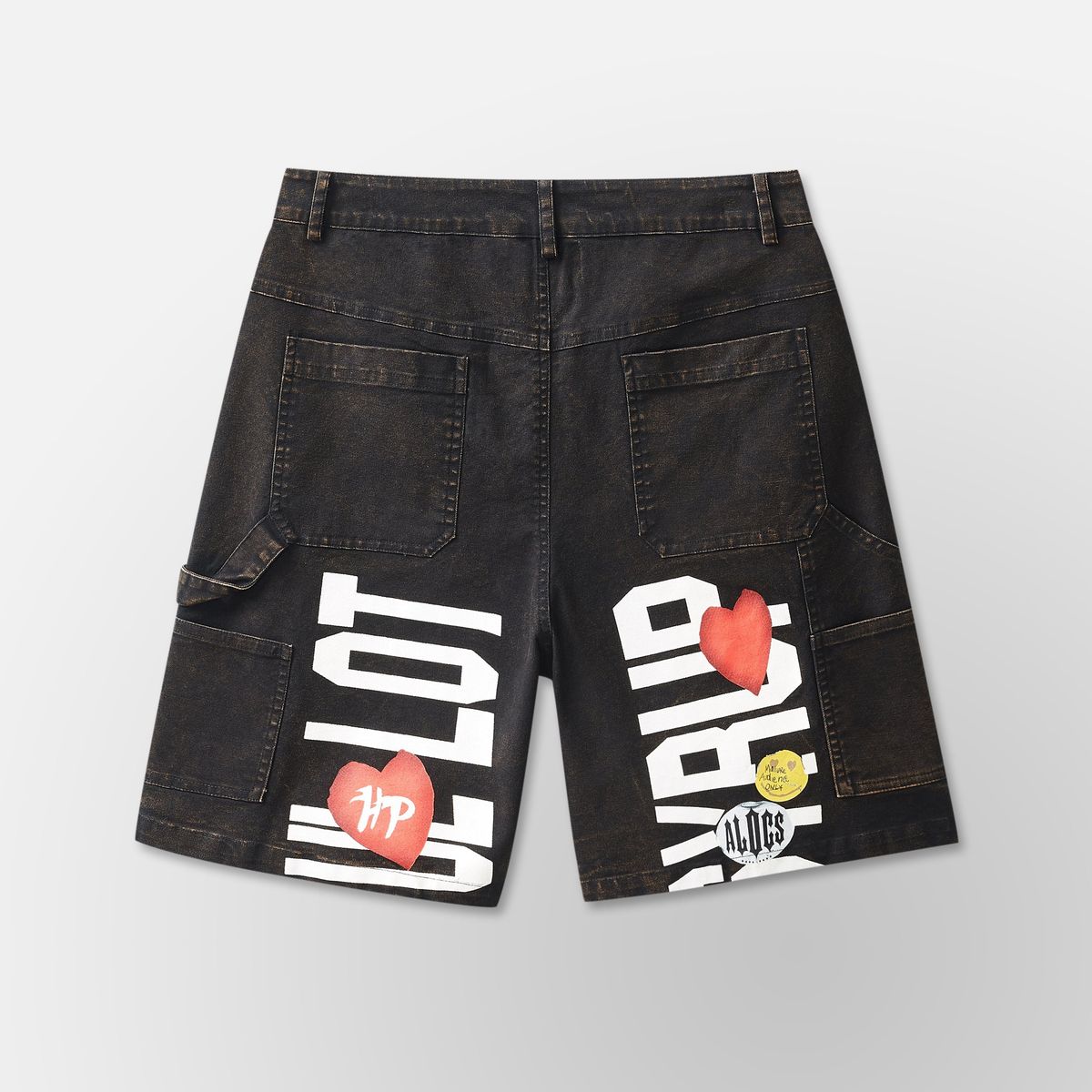 Carpenter Work Wear Shorts ALOCS - Black