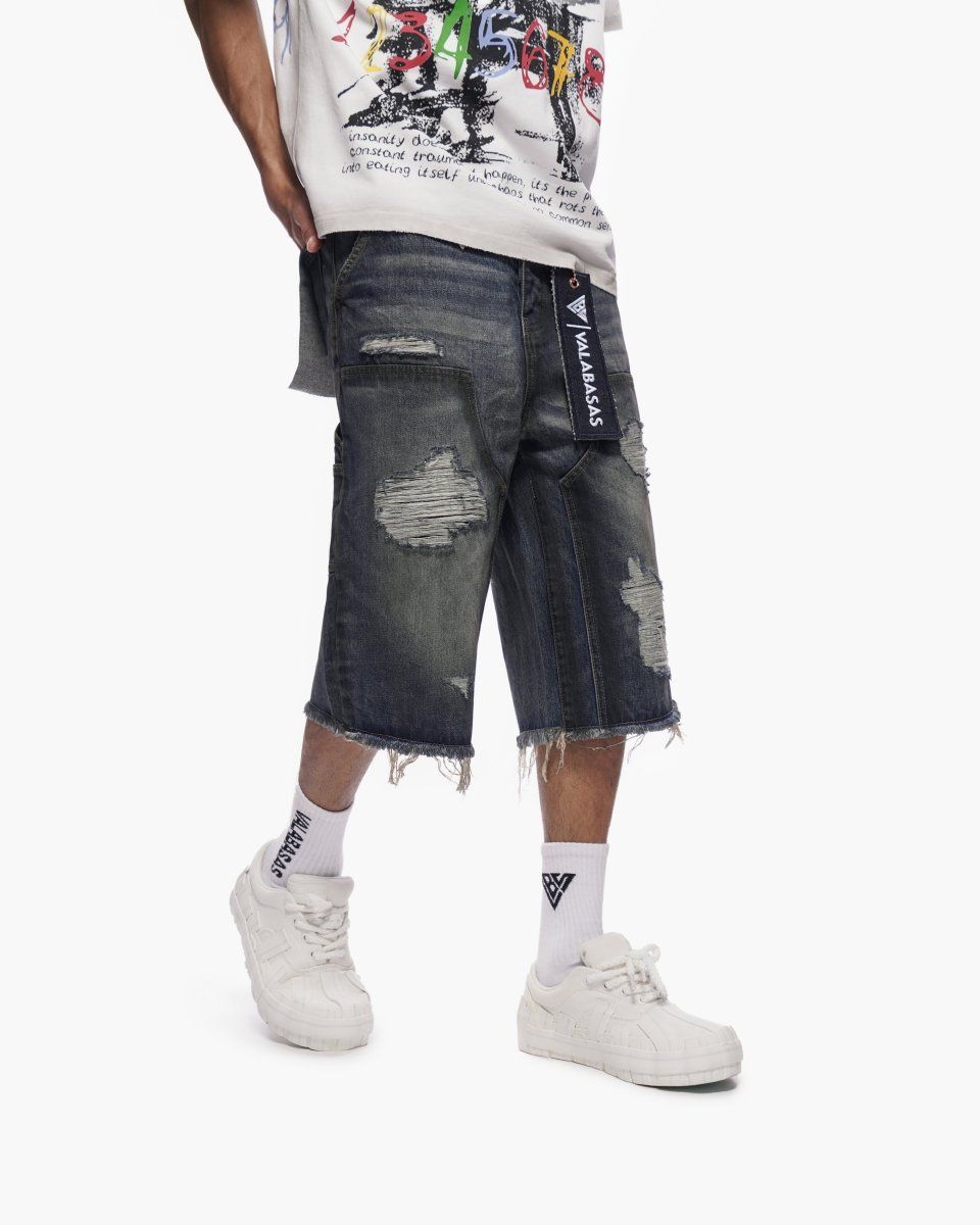 Revolt Dirty Blue Jorts