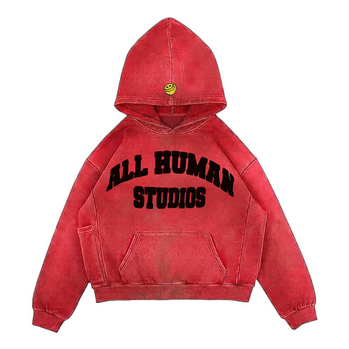 COMMUNITY RED WASH HOODIE