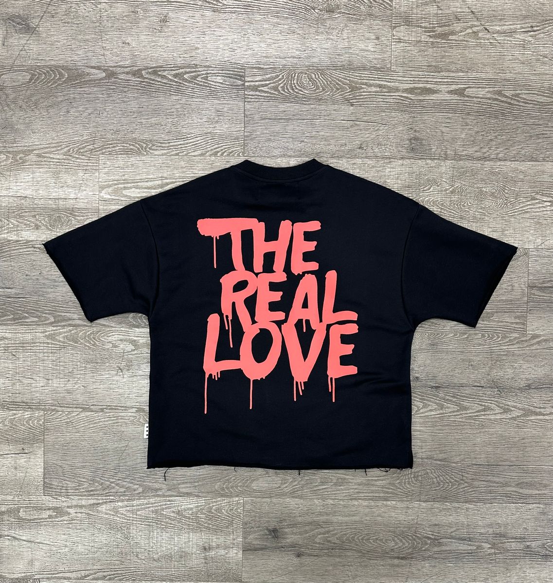 "LOVE HOLIC" F-TERRY CROPPED TEE