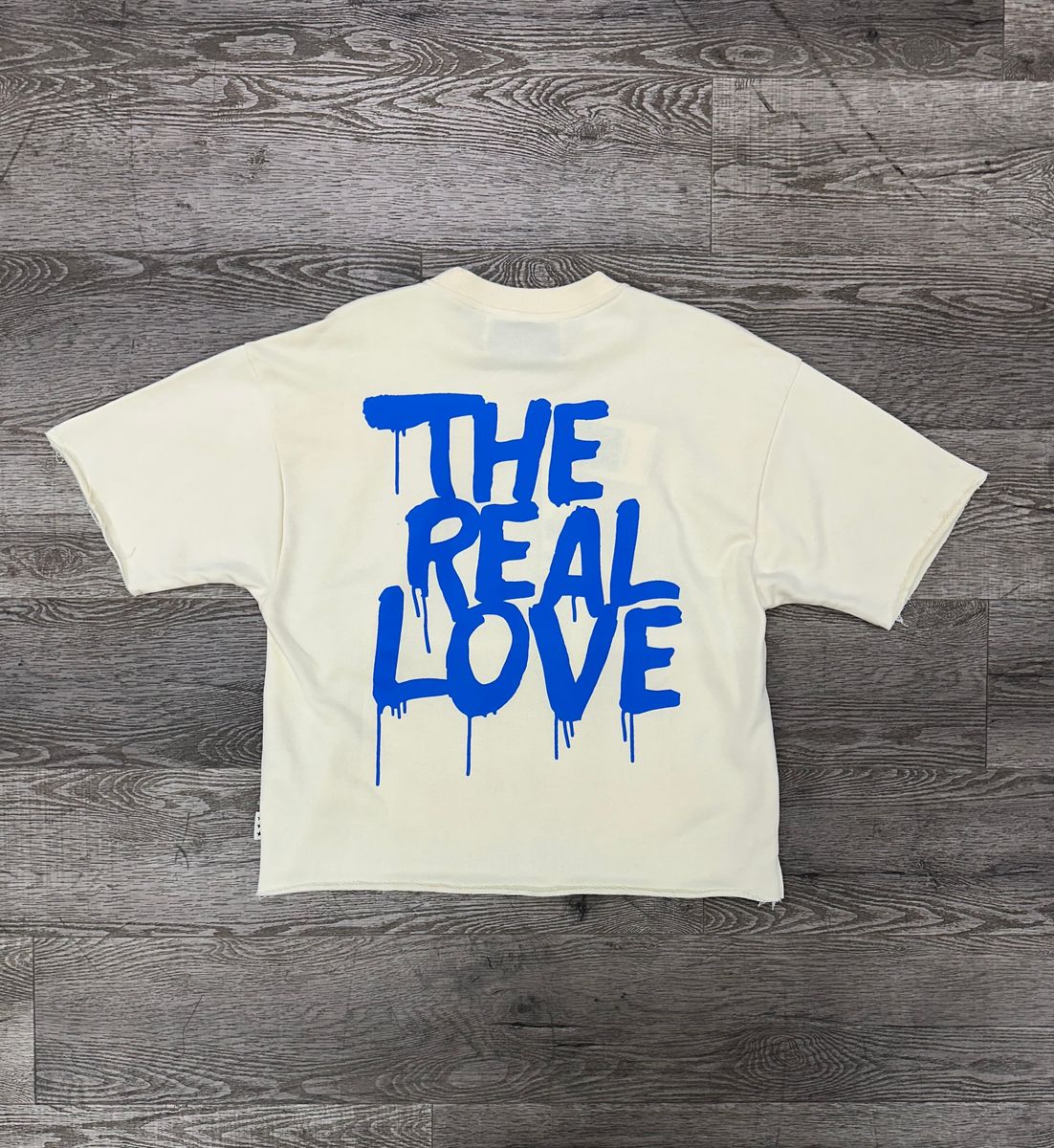"LOVE HOLIC" F-TERRY CROPPED TEE