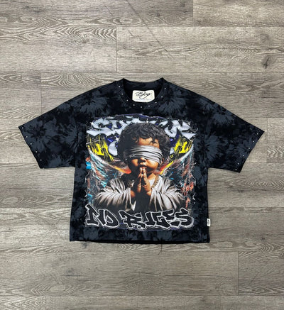 "SINNER CLUB 1" F-TERRY CROPPED TEE