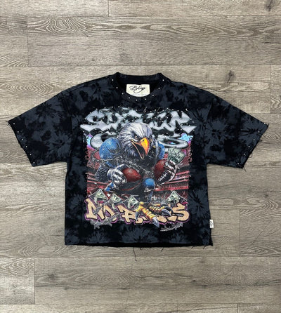 "SINNER CLUB 3" F-TERRY CROPPED TEE