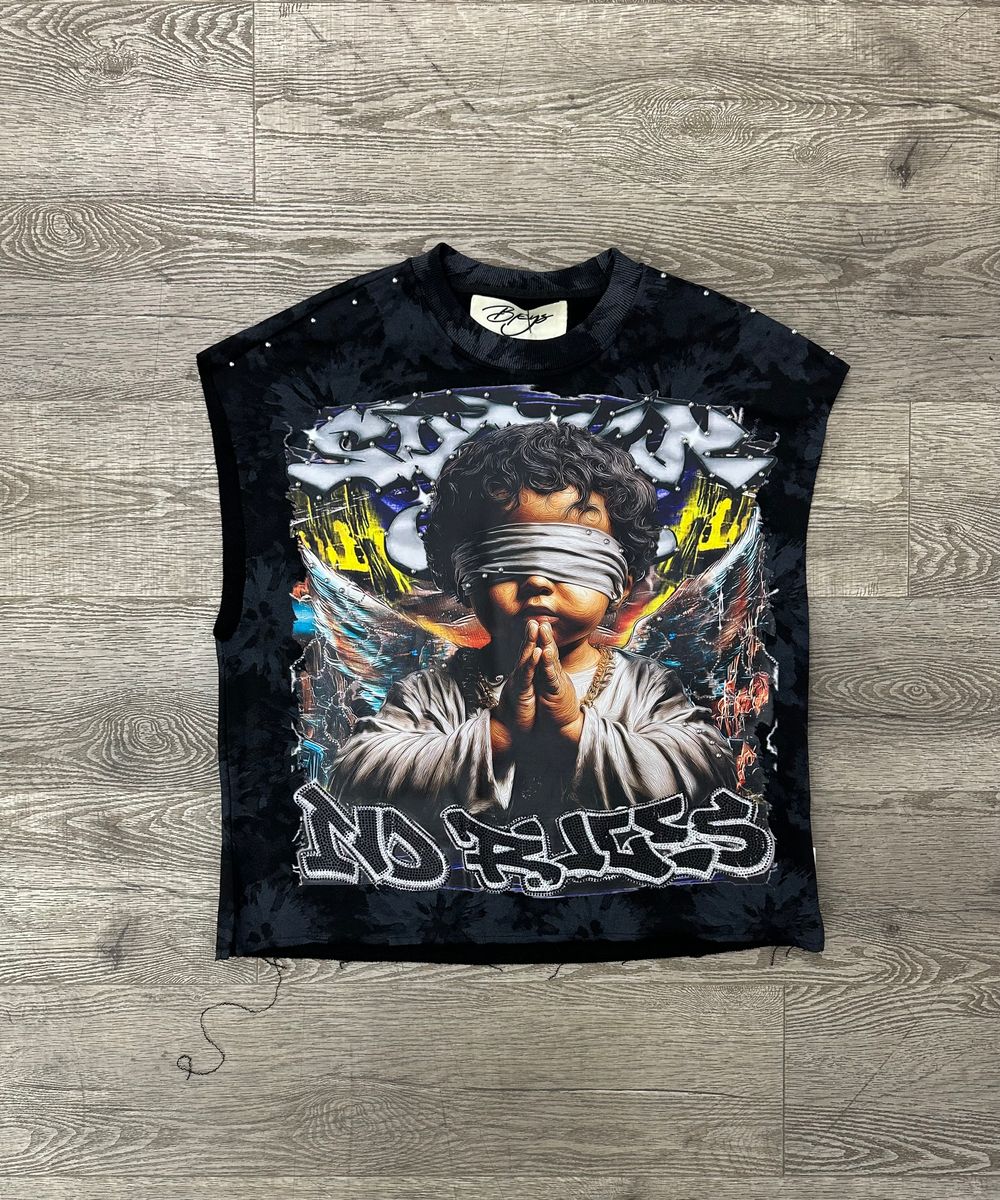 "SINNER CLUB 1" F-TERRY CROPPED MUSTLET