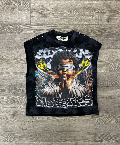 "SINNER CLUB 1" F-TERRY CROPPED MUSTLET