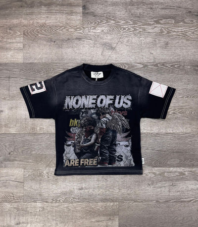 "NONE OF US ARE FREE" F-TERRY BOYS T-SHIRTS