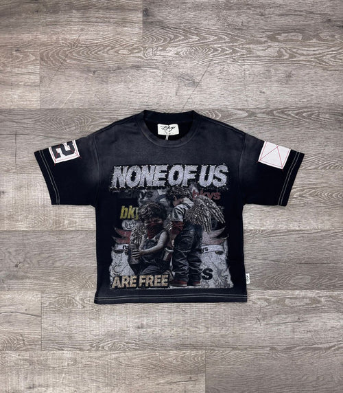 "NONE OF US ARE FREE" F-TERRY BOYS T-SHIRTS