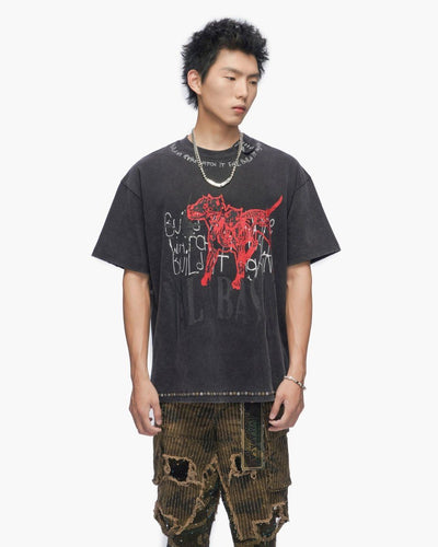 FALLEN EMPIRE VINTAGE BLACK TEE