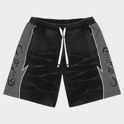 Halftime Shorts V2 (Black Acid Wash)