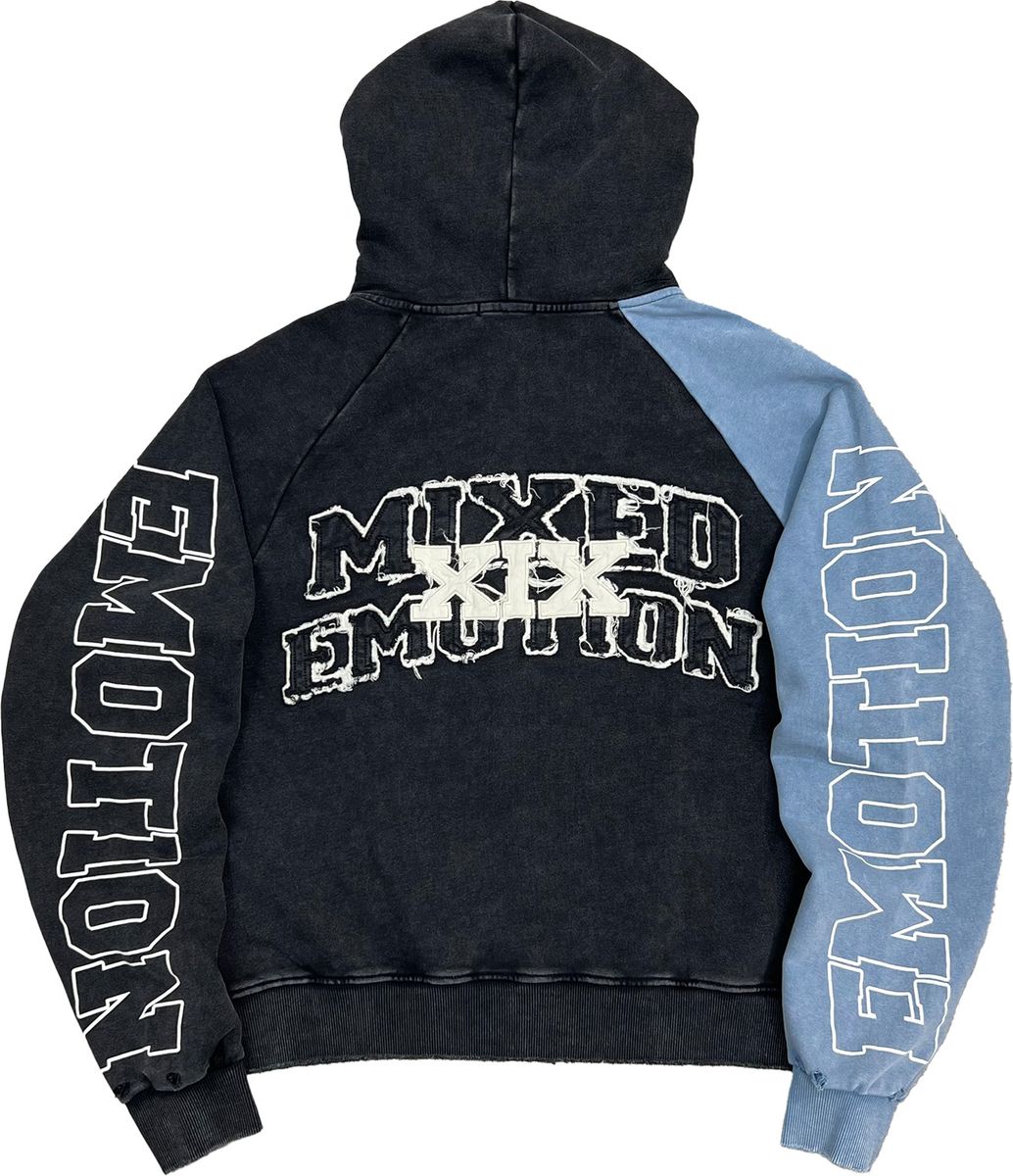 Blue “Split Decision” Hoodie