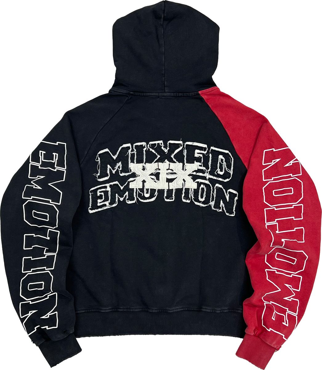 Red “Split Decision” Hoodie