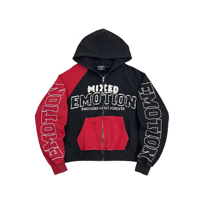 Red “Split Decision” Hoodie