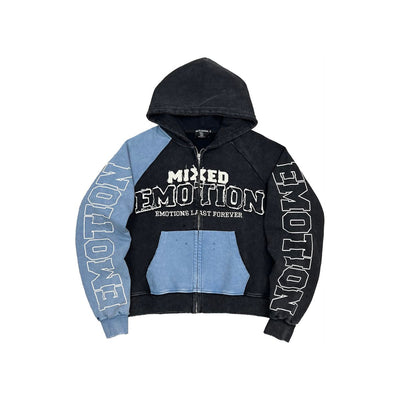 Blue “Split Decision” Hoodie