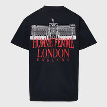 Load image into Gallery viewer, EMBROIDERED ROYAL CREST TEE BLACK
