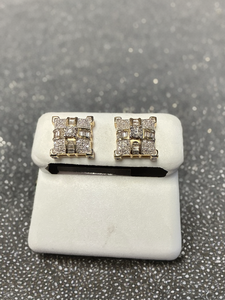 10k Gold Diamond Earrings