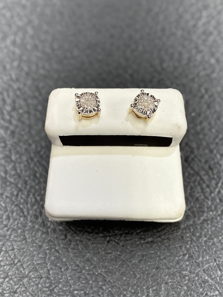10k Gold Diamond Earring