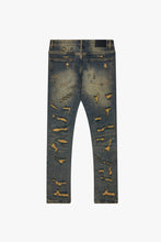 Load image into Gallery viewer, &quot;TEARAWAY&quot; DARK VINTAGE WASH SKINNY JEAN
