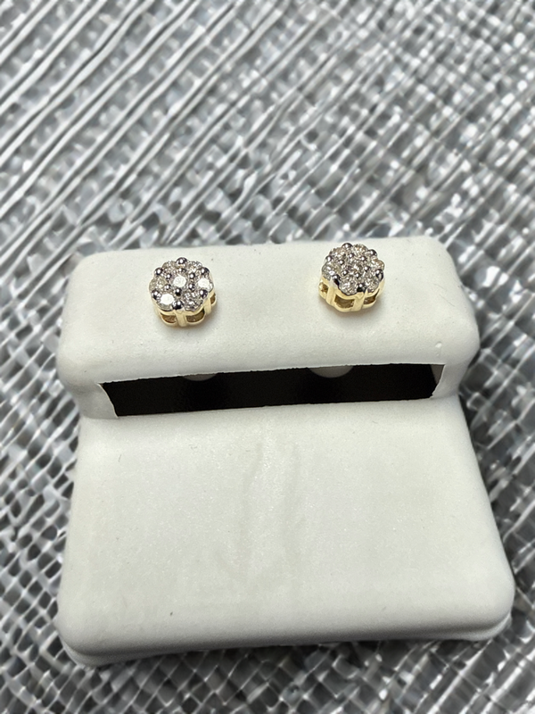 10k Gold Diamond Earrings