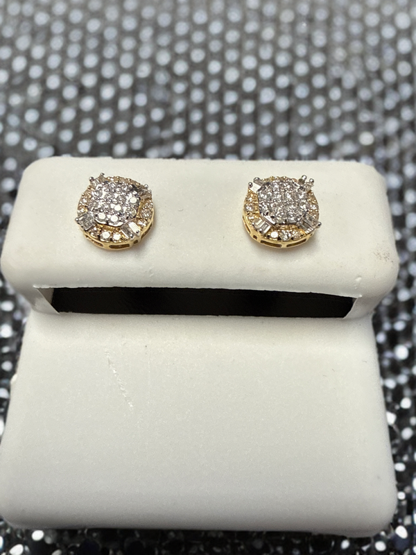 10k Gold Diamond Earrings