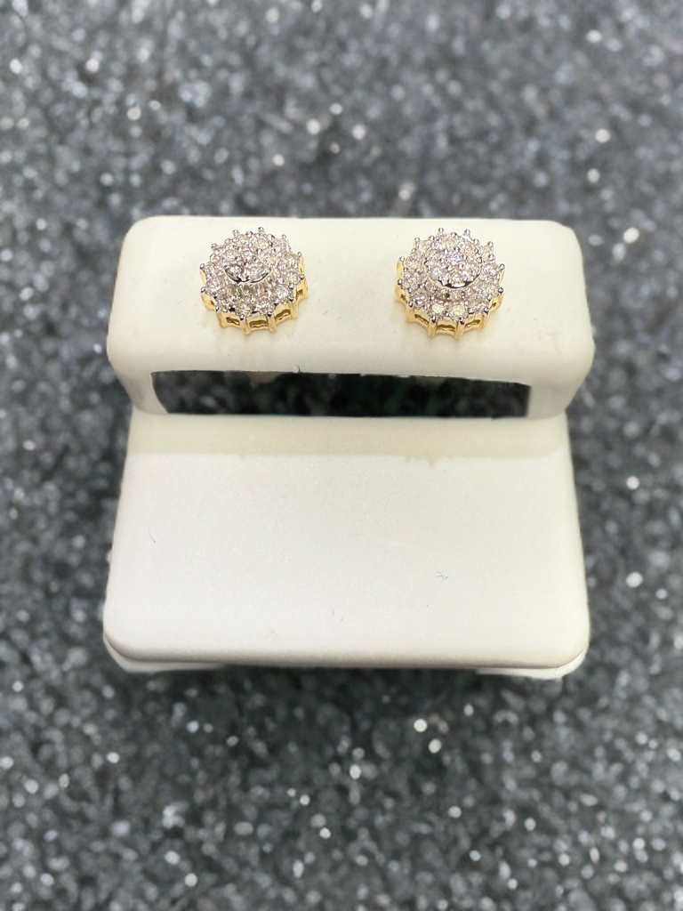 10k Gold Diamond Earrings