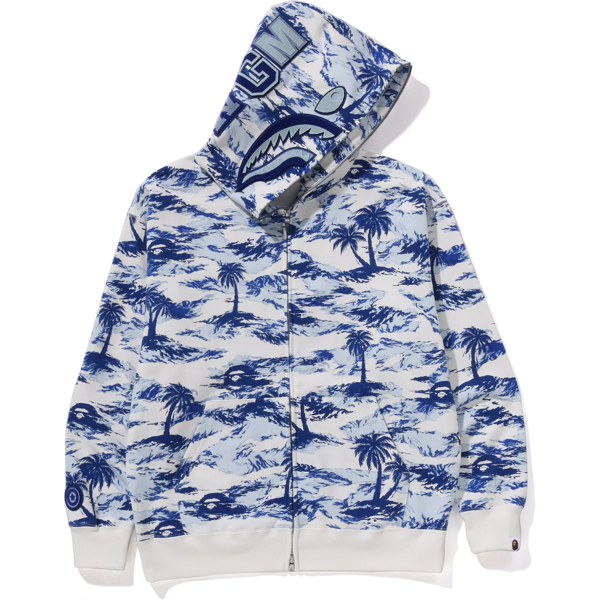Palm Tree Camo Shark Full Zip