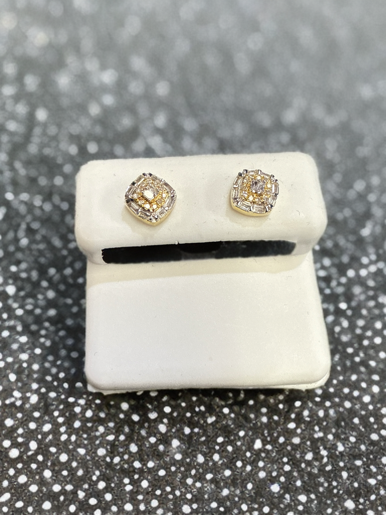 10k Gold Diamond Earrings